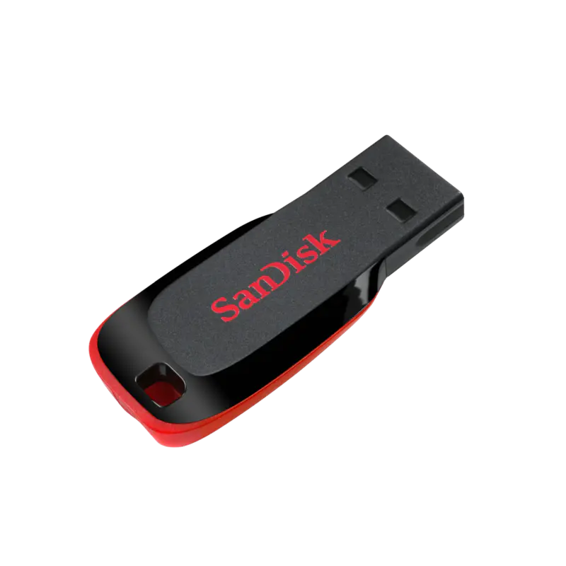 Pen Drive SANDISK Cruzer Blade 128GB USB 2.0 Tipo A Negro