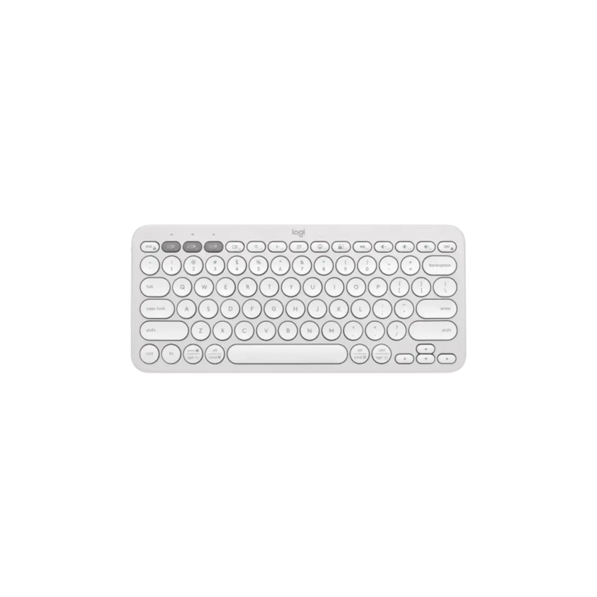 Teclado Inalámbrico Logitech Pebble 2 K380 Blanco