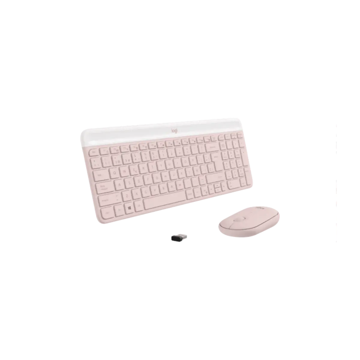 Combo Teclado y Mouse Logitech  Inalámbro MK470 Rosa