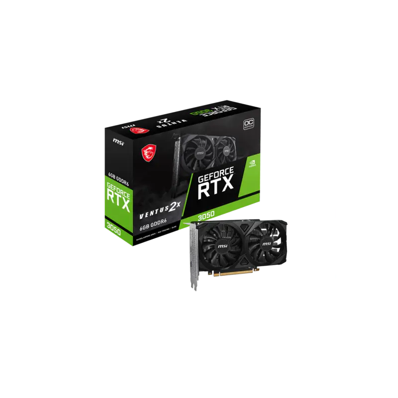 Placa de Video MSI NVIDIA  RTX 3050 VENTUS 6G OC
