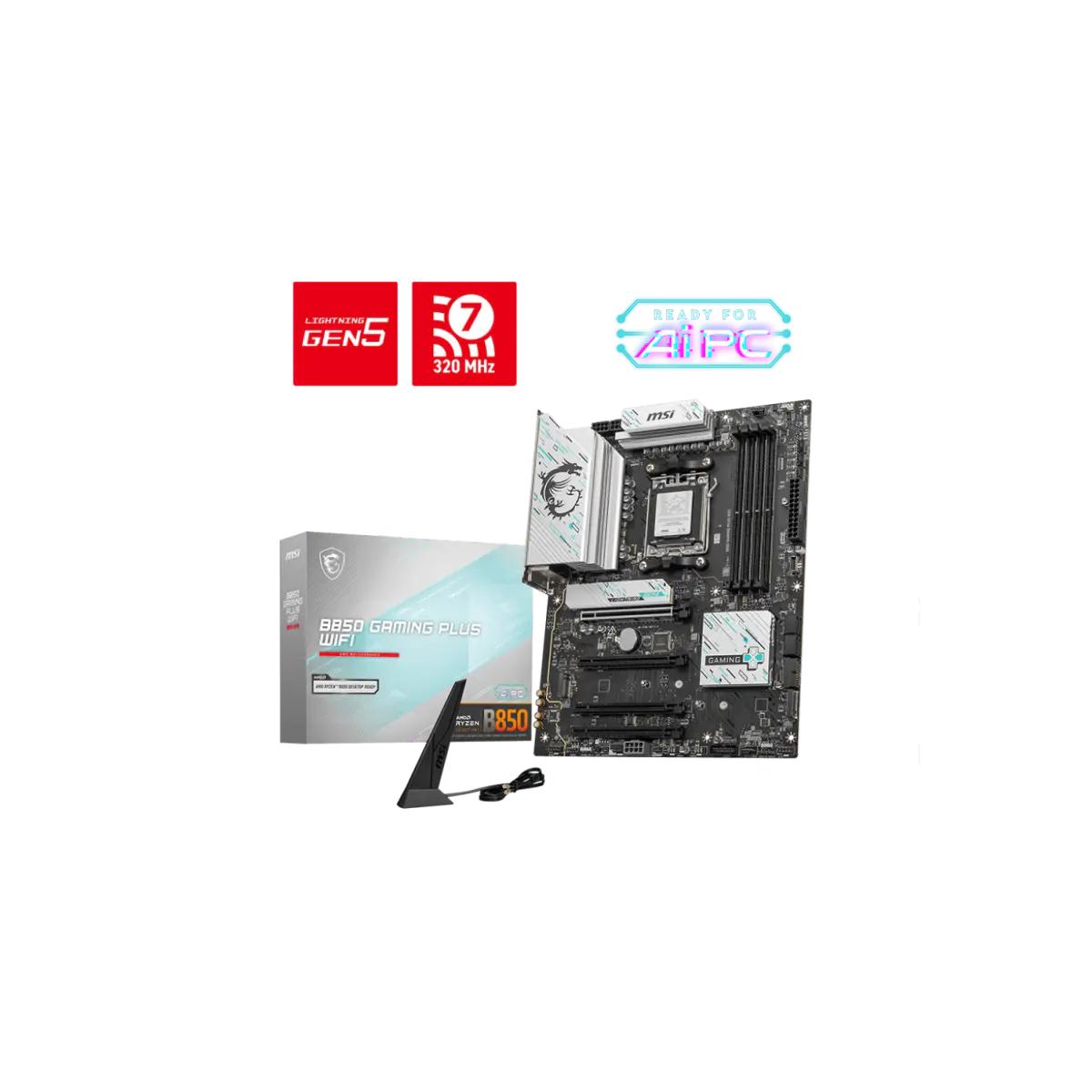 Motherboard MSI B850 GAMING PLUS WIFI AM5 DDR5