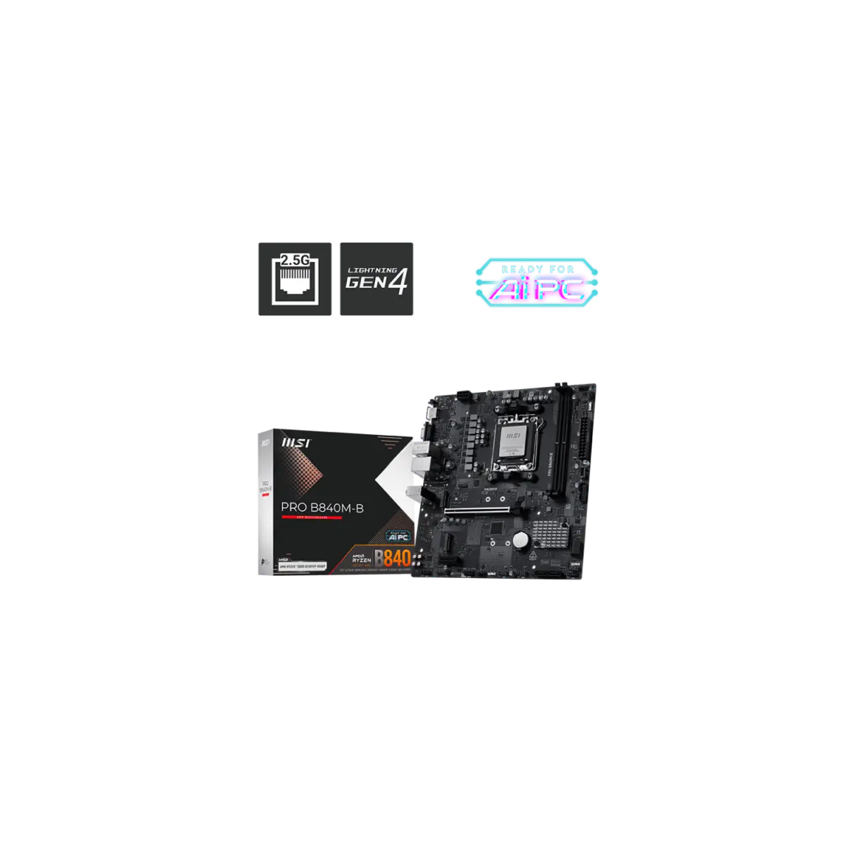 Motherboard MSI PRO B840M-B AM5 DDR5