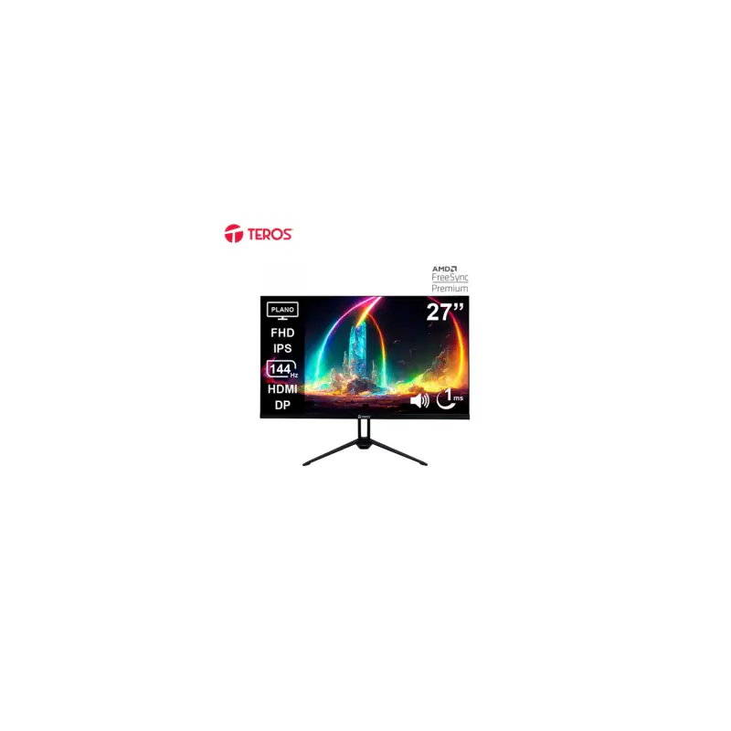 Monitor Teros TE-2714S Gaming 27" Plano IPS FHD (1920 x 1080) 144Hz 1ms Ficha USA