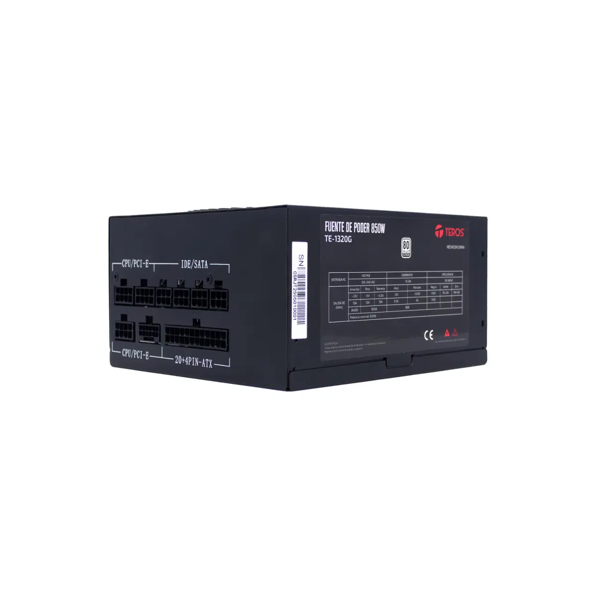 Fuente Teros TE-1320G 850W 80 Plus Platinum ATX Full Modular