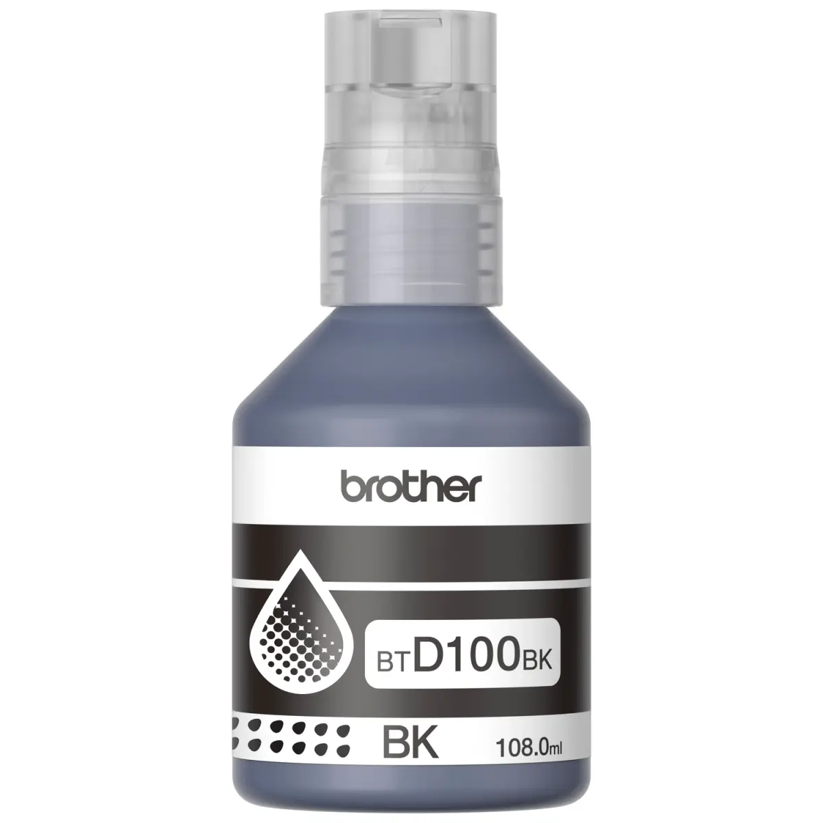 Botella de tinta Brother BTD100 Negra