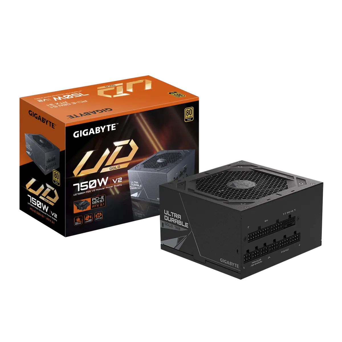 Fuente GIGABYTE UD750GM 80 Gold Modular PG5 V2