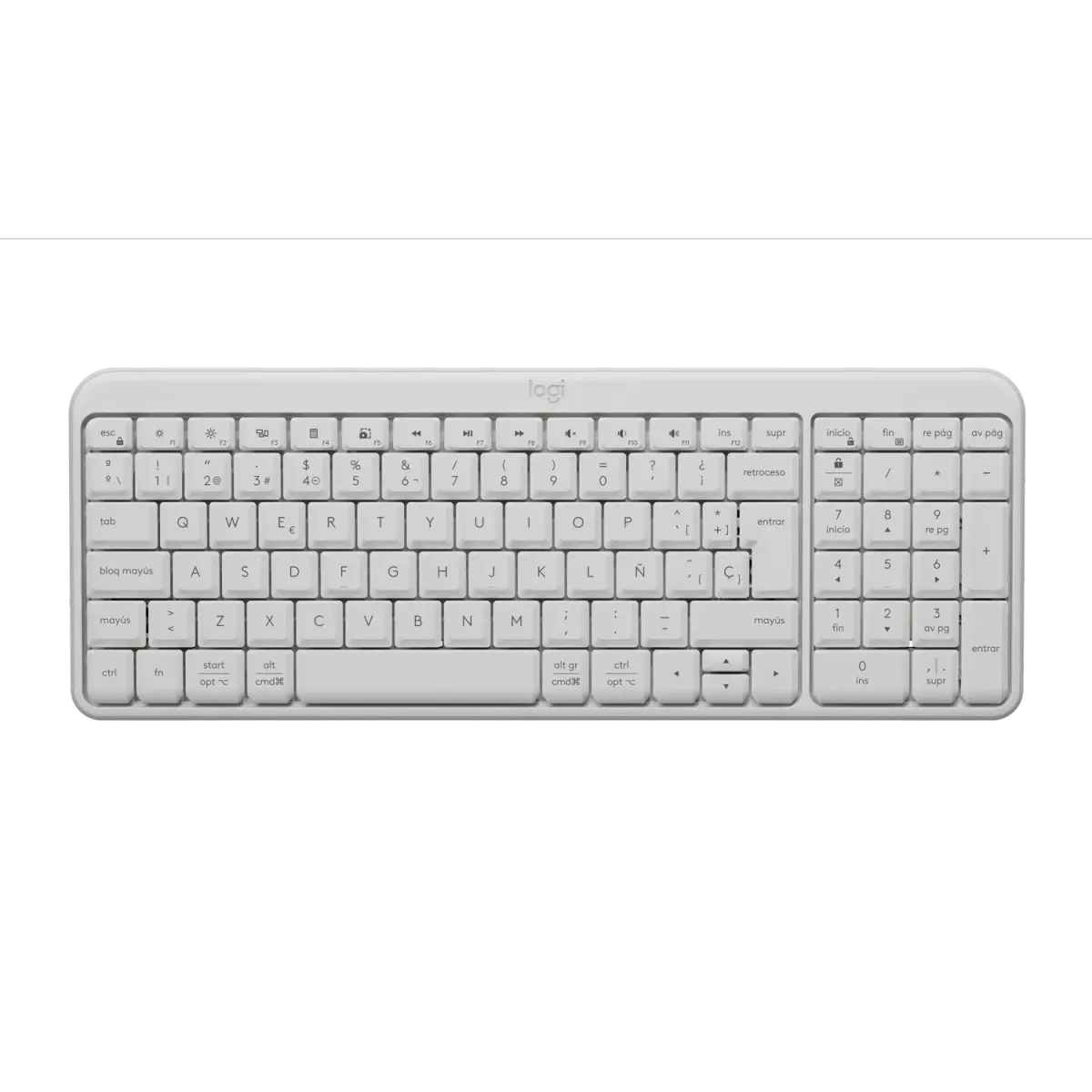 Teclado Bluettoth Logitech K250 Blanco