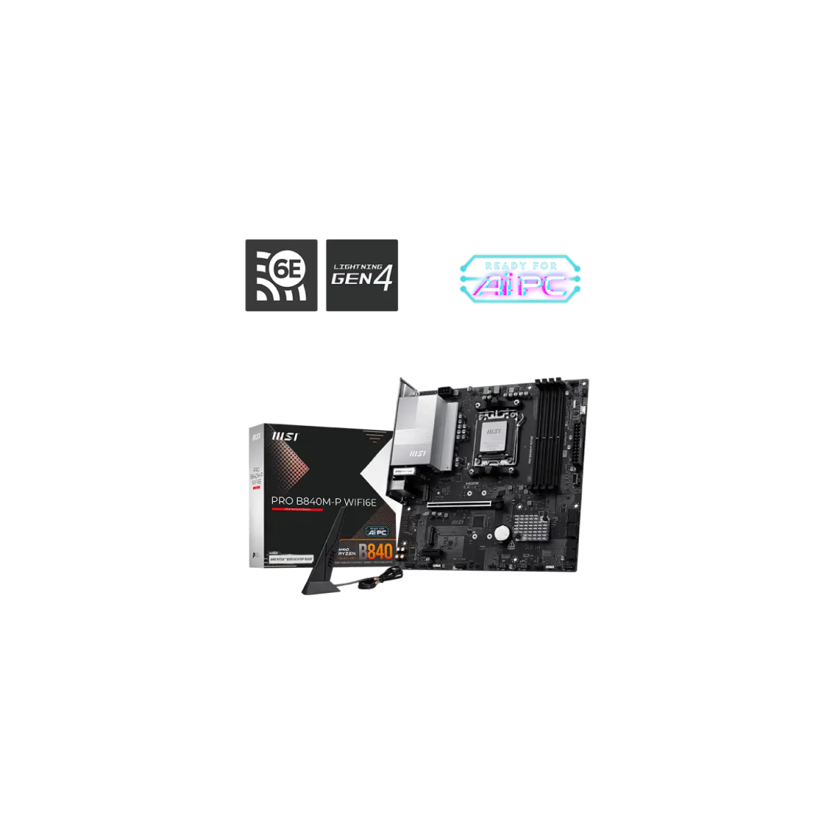 Motherboard MSI PRO B840M-P WIFI6E AM5 DDR5