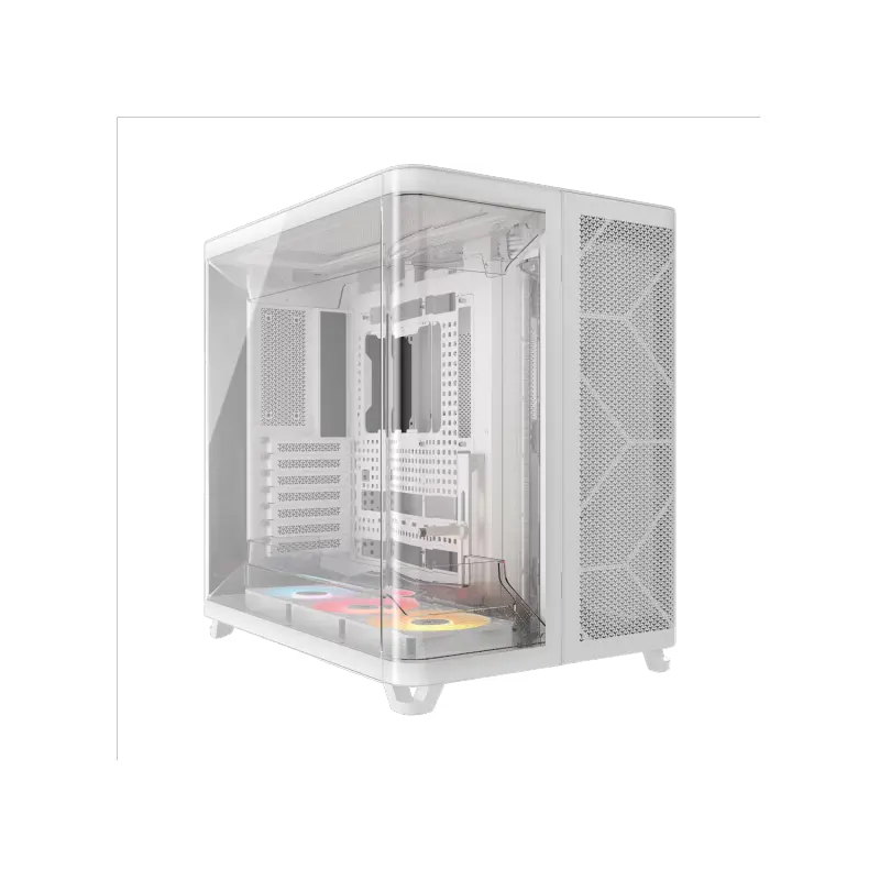 Gabinete CORSAIR ARGB AIR 5400 RS-R Mid Tower con triple cámara Blanco