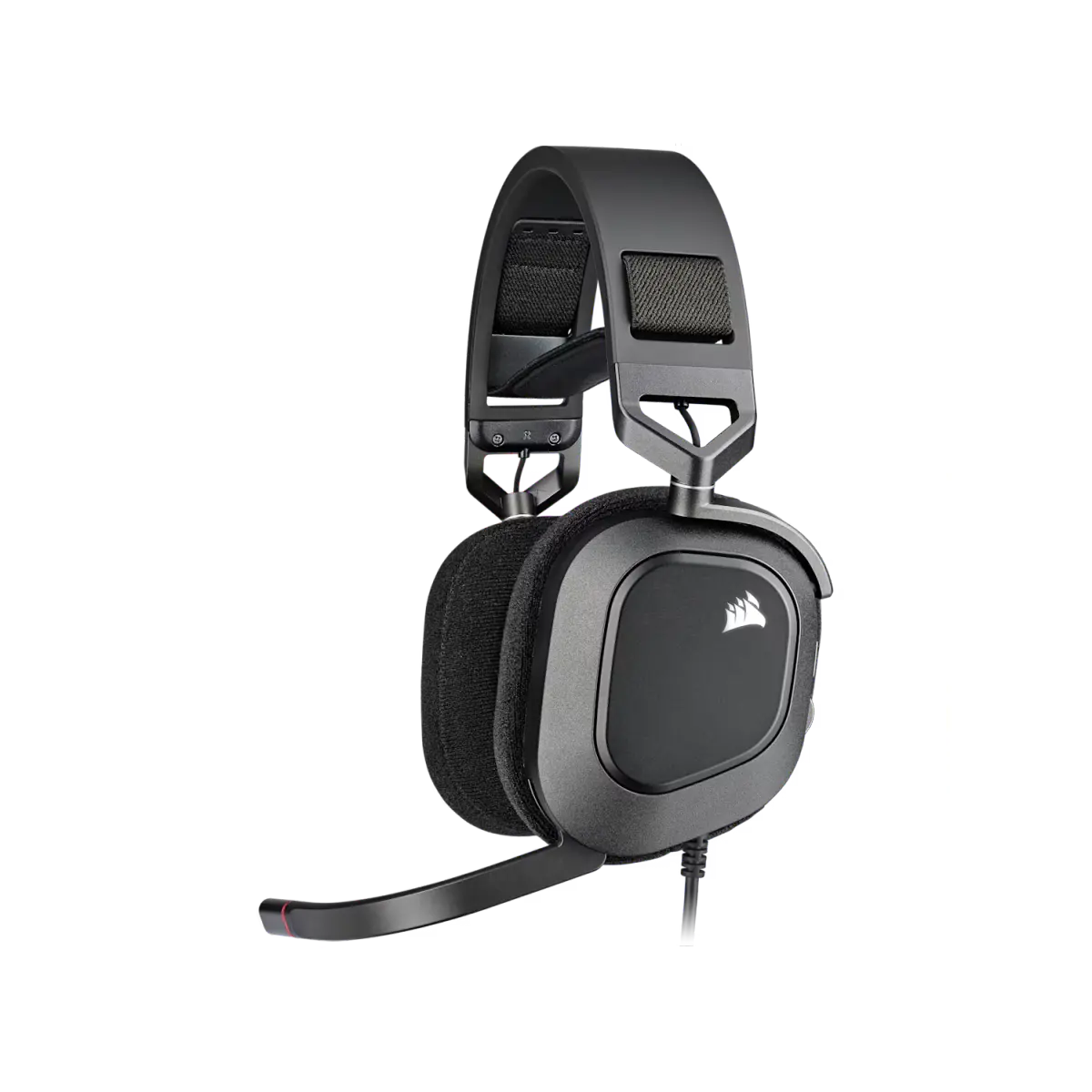 Auricular gaming cableado Corsair HS80 RGB USB, carbón