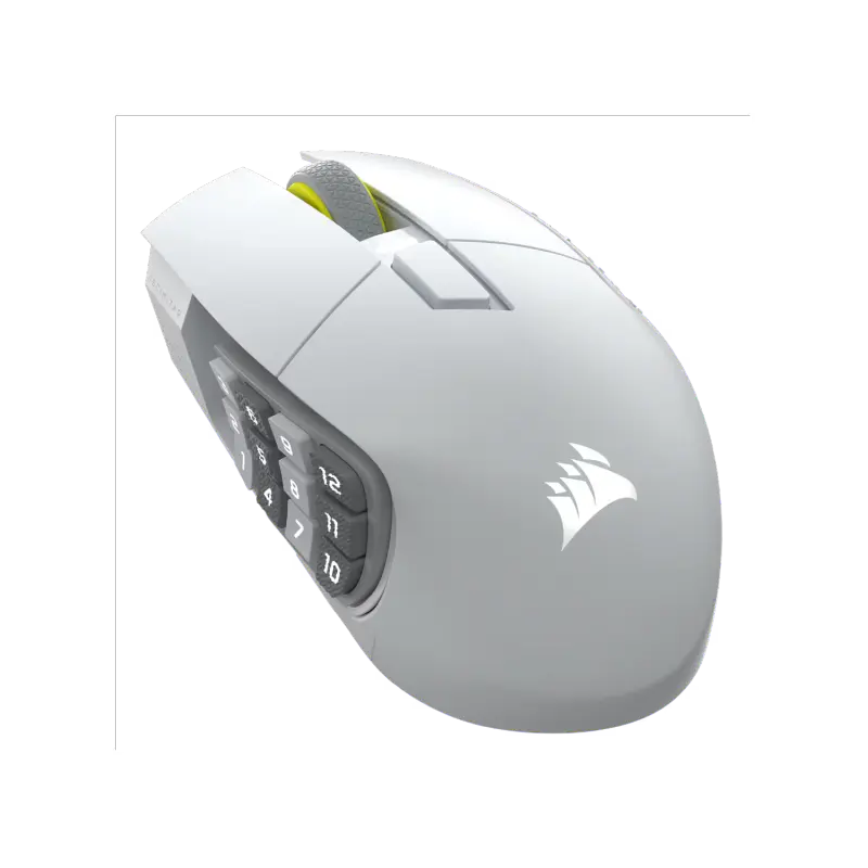 Mouse gamer CORSAIR MMO SCIMITAR ELITE Wireless SE, blanco
