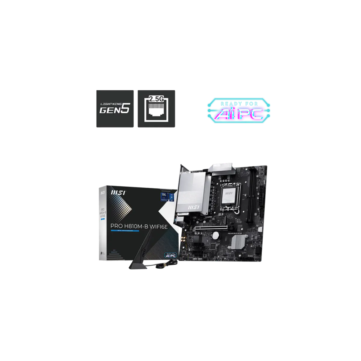 Motherboard MSI PRO H810M-B WIFI6E LGA 1851 DDR5