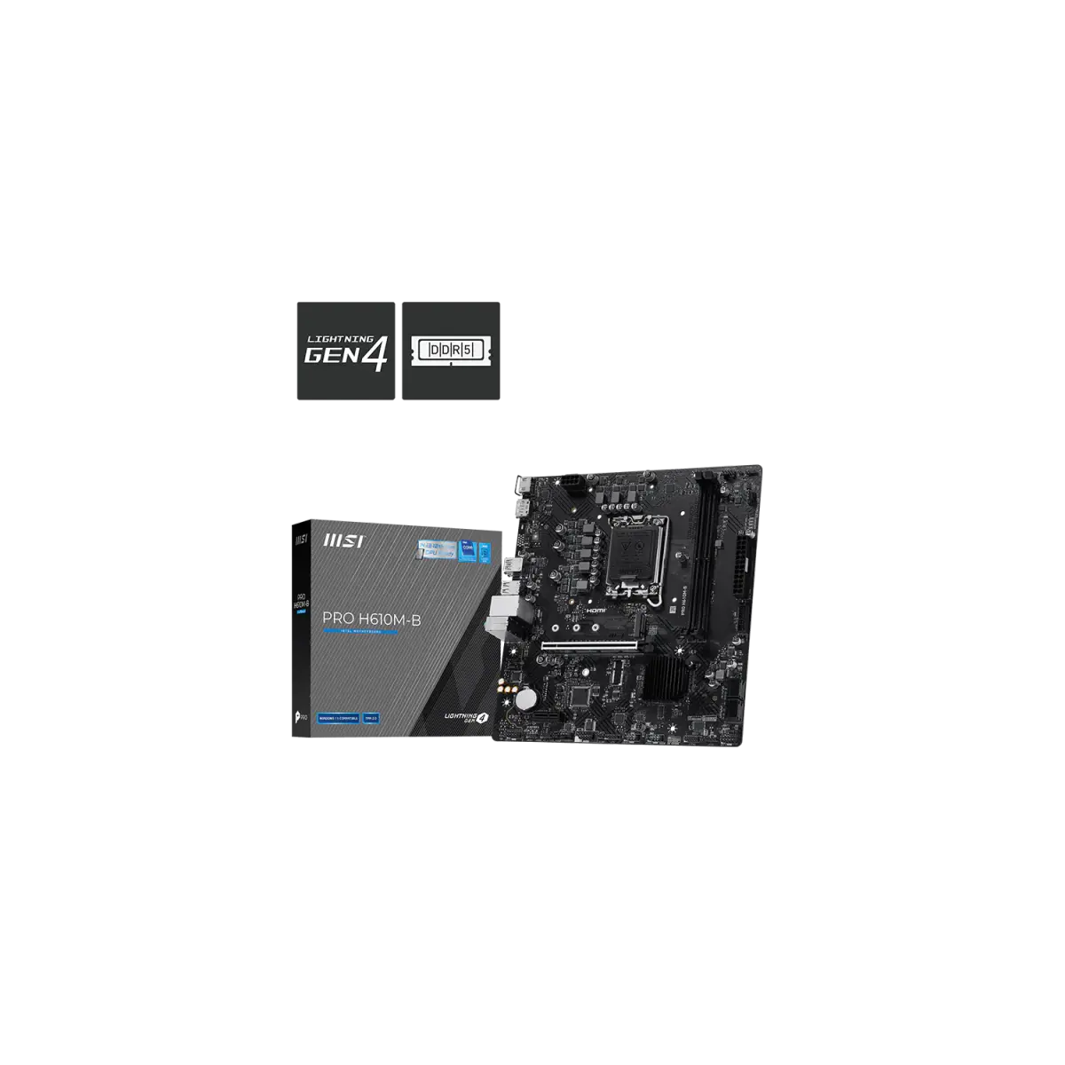 Motherboard MSI PRO H610M-B LGA 1700 DDR5