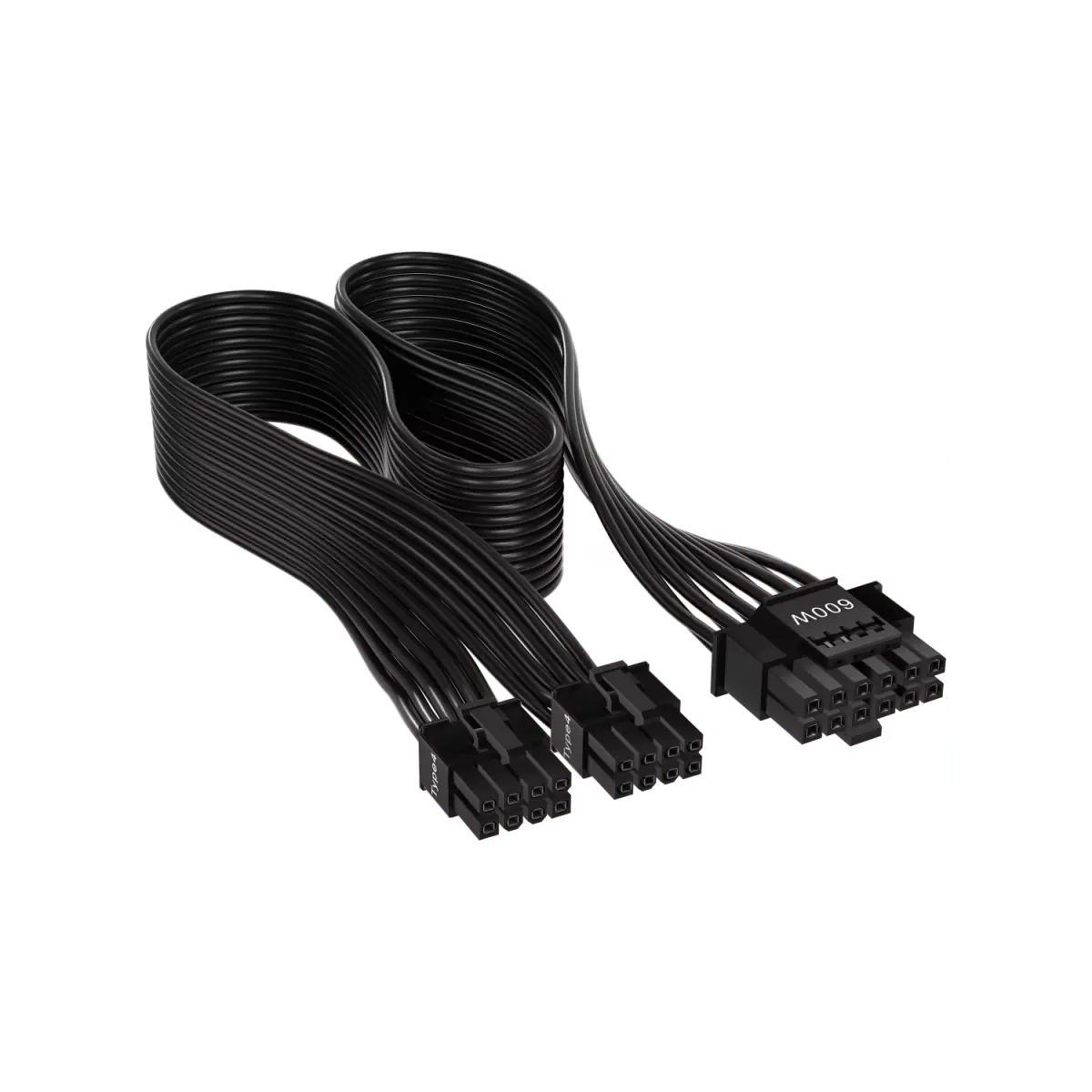 Cable de alimentación de PSU de tipo 4 PCIe 5.1 12V-2x6 de 600 W