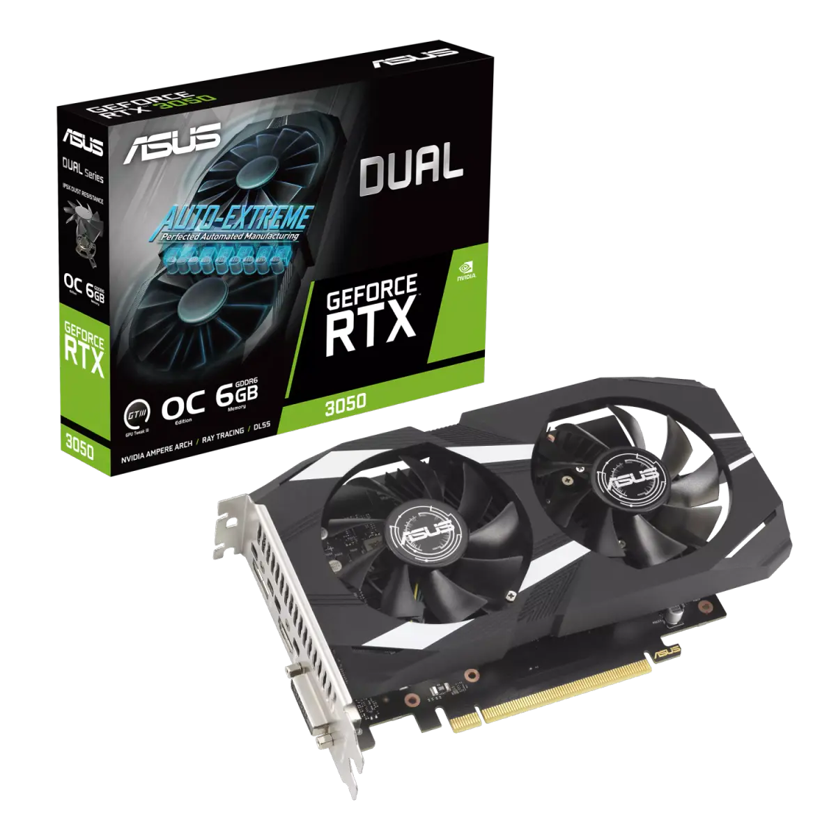 Placa de Video ASUS NVIDIA GeForce DUAL RTX 3050 O6G