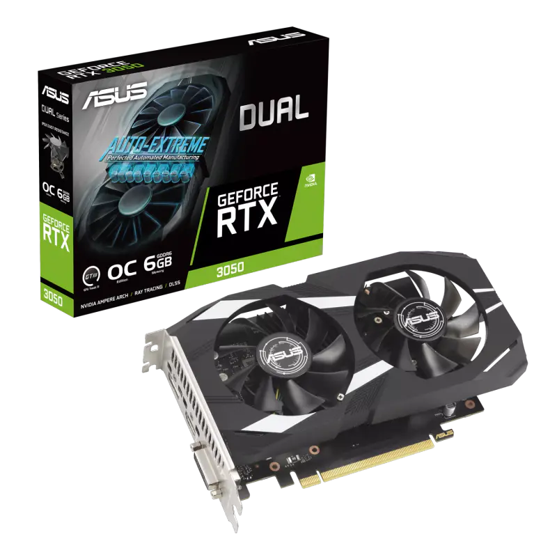 Placa de Video ASUS NVIDIA GeForce DUAL RTX 3050 O6G