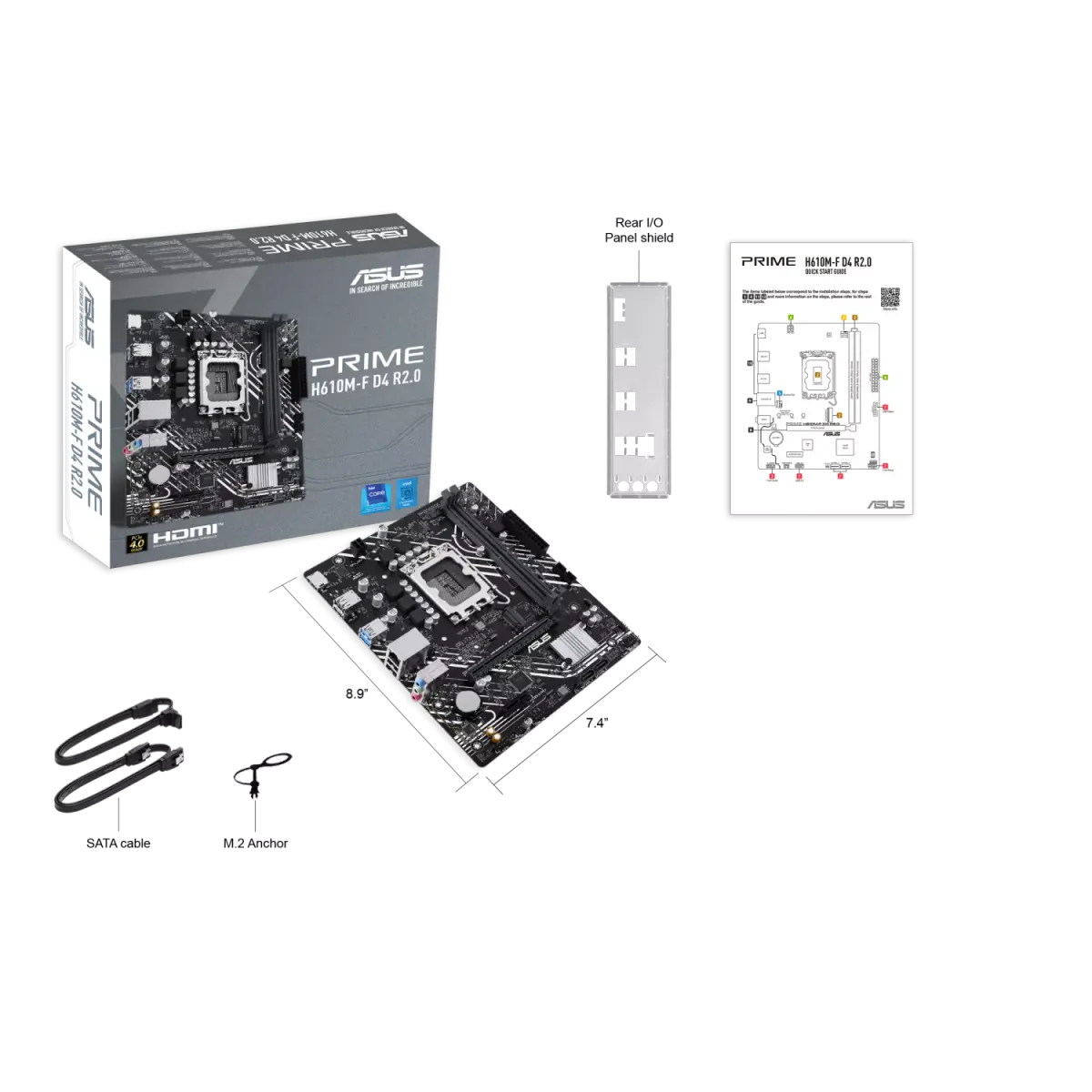 Motherboard ASUS PRIME H610M-F D4 R2.0 LGA 1700 DDR4
