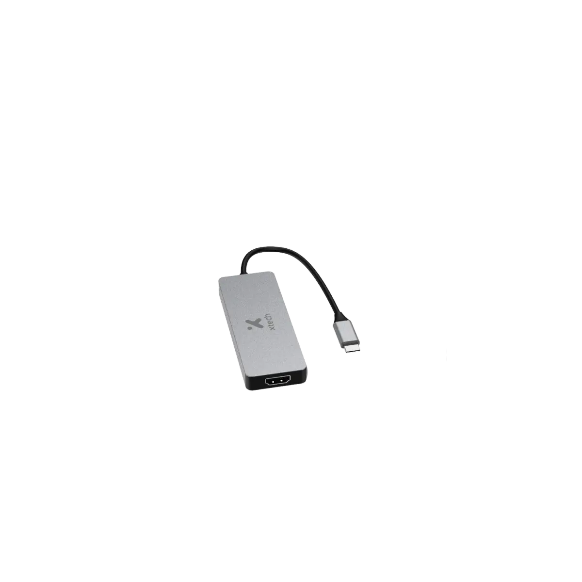 Adaptador Xtech , Multipuerto 5 en 1, Usb C, 17cm