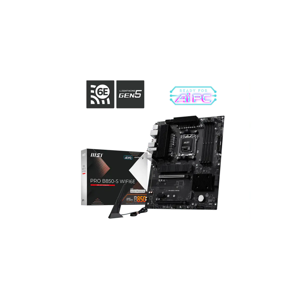 Motherboard MSI PRO B850-S WIFI6E AM5 DDR5