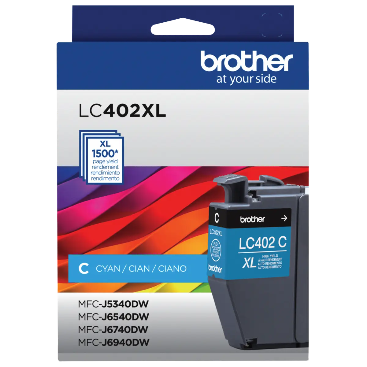 Cartucho de Tinta Brother LC402XLC Cian