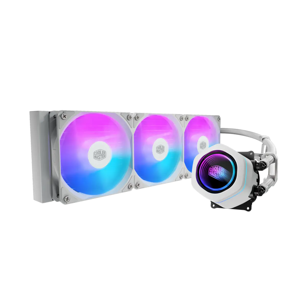 Water Cooler Cooler Master MasterLiquid Core Nex 360 3 Fans 120mm ARGB White