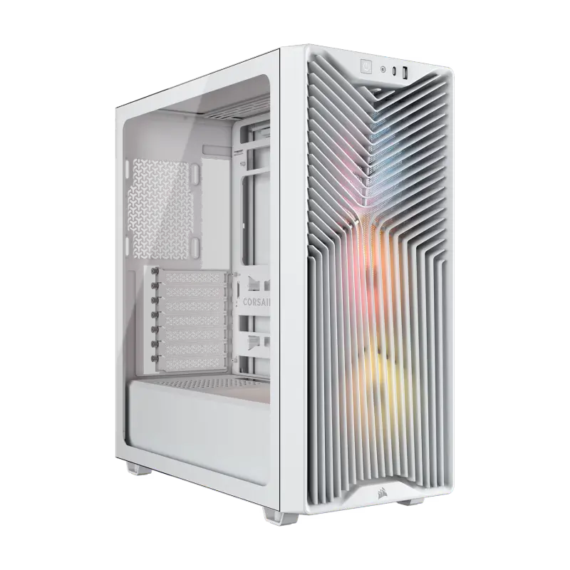 Gabinete CORSAIR 3200D RS ARGB Mid-Tower Performance Case Blanco