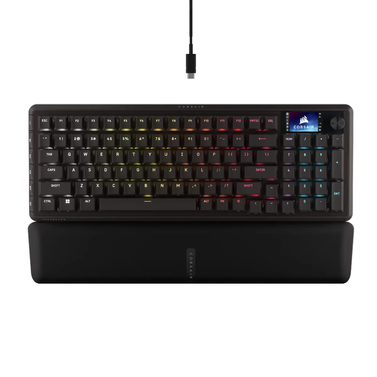 Teclado gamer CORSAIR VANGUARD 96 Mecánico inalámbrico Backlit RGB LED MLX Plasma Negro