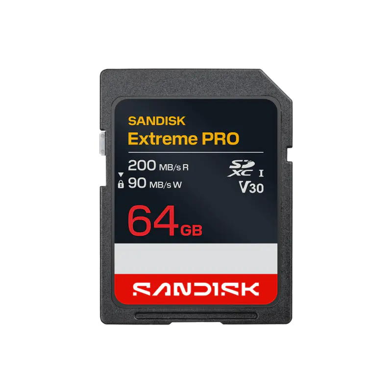 Tarjeta de Memoria SanDisk Extreme PRO SDXC 64GB UHS-I U3 V30 4K UHD 200MB/s