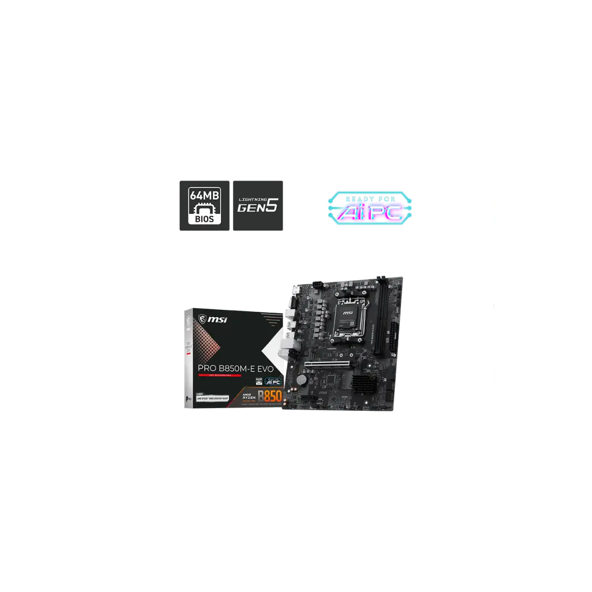 Motherboard MSI PRO B850M-E EVO AM5 DDR5