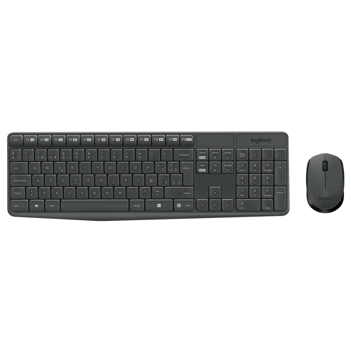 Combo Teclado y Mouse Inalámbrico Logitech MK235 Negro