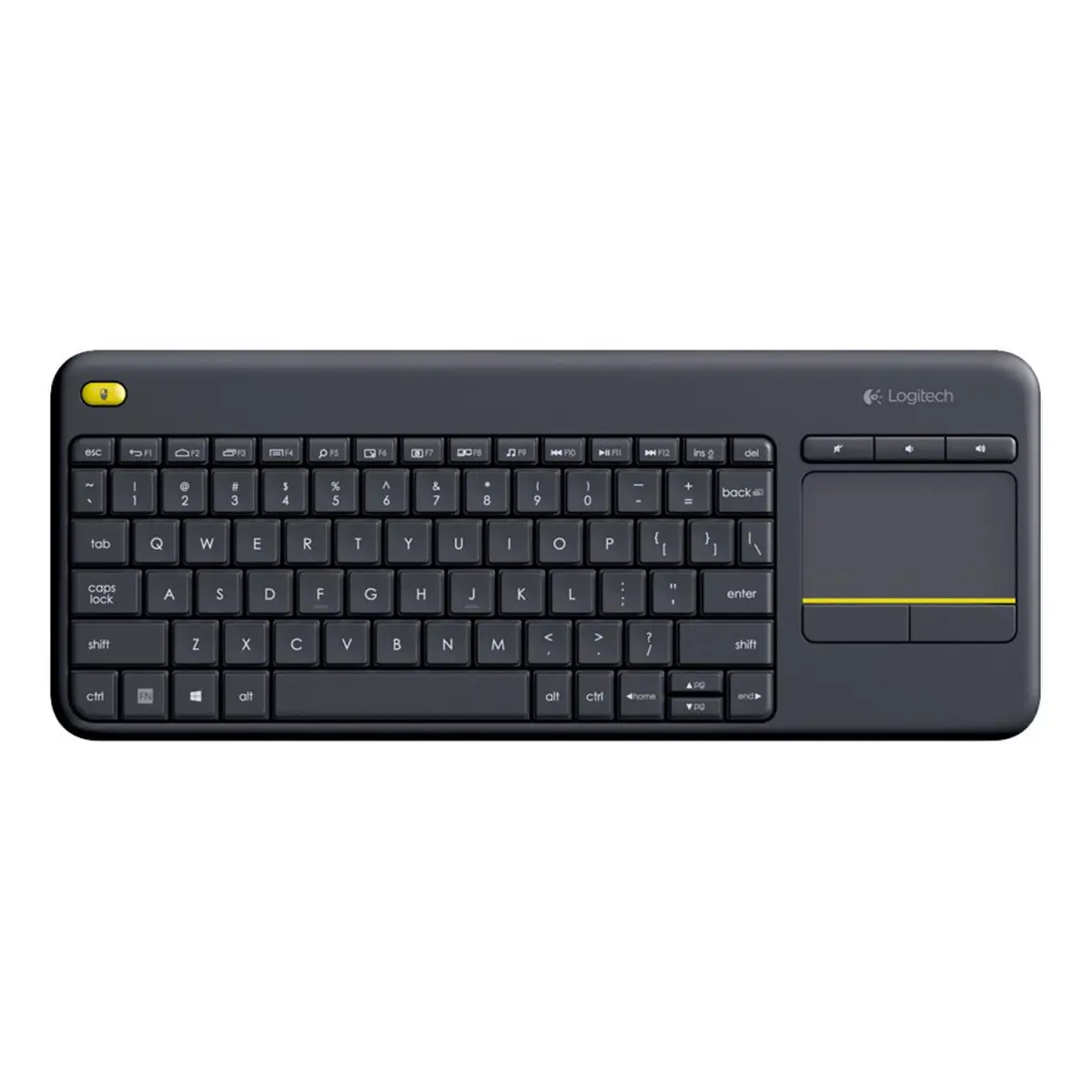 Teclado Inalámbrico Logitech K400 Plus Negro