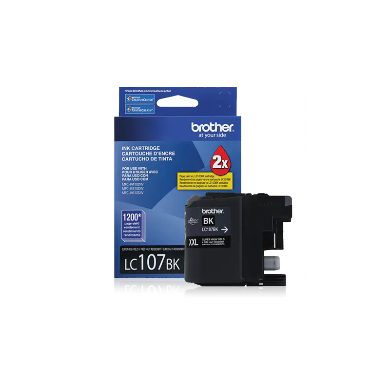 Cartucho tinta LC107BK Negra