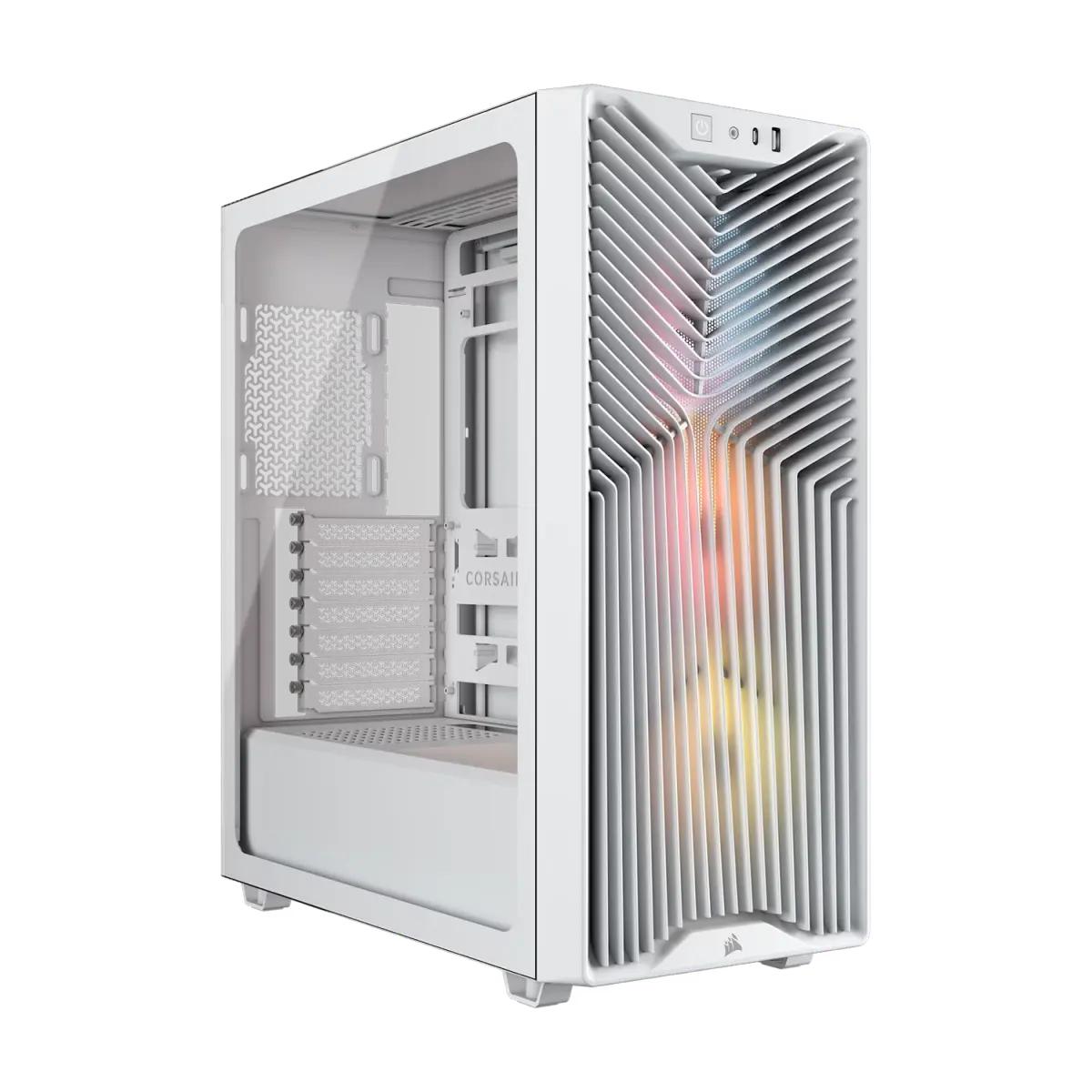 Gabinete CORSAIR 3200D RS ARGB Mid-Tower Performance Case Blanco